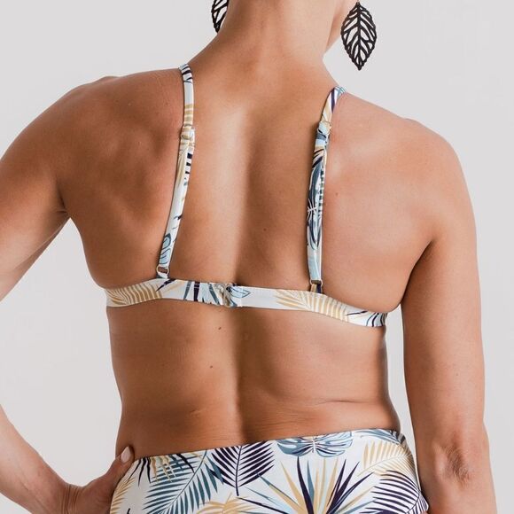 3/$24 - Triangle Bikini Top Bundle! Hot Pink, Palm & Sapphire Blue - Picture 13 of 16